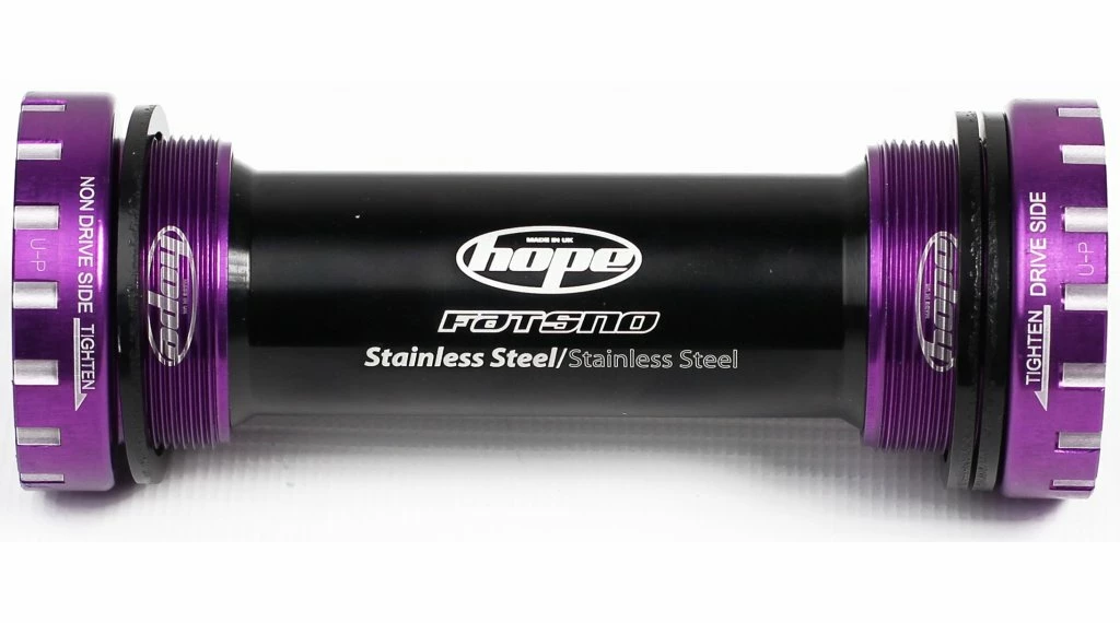 Hope BSA Acier Inoxydable Fatbike Boîtier De Pédalier 100mm (pour 24mm Axe) 5 Hope BSA Acier Inoxydable Fatbike Boîtier De Pédalier 100mm (pour 24mm Axe) – Image 3