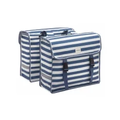 Sacoche De Vélo Double Fiori Blue Stripe New Looxs -Sacoche vélo grand magasin sacoche de velo double fiori blue stripe new looxs 3