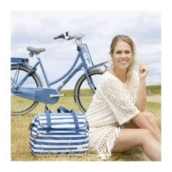 Sacoche De Vélo Tosca Blue Stripe New Looxs -Sacoche vélo grand magasin sacoche de velo tosca blue stripe new looxs 1