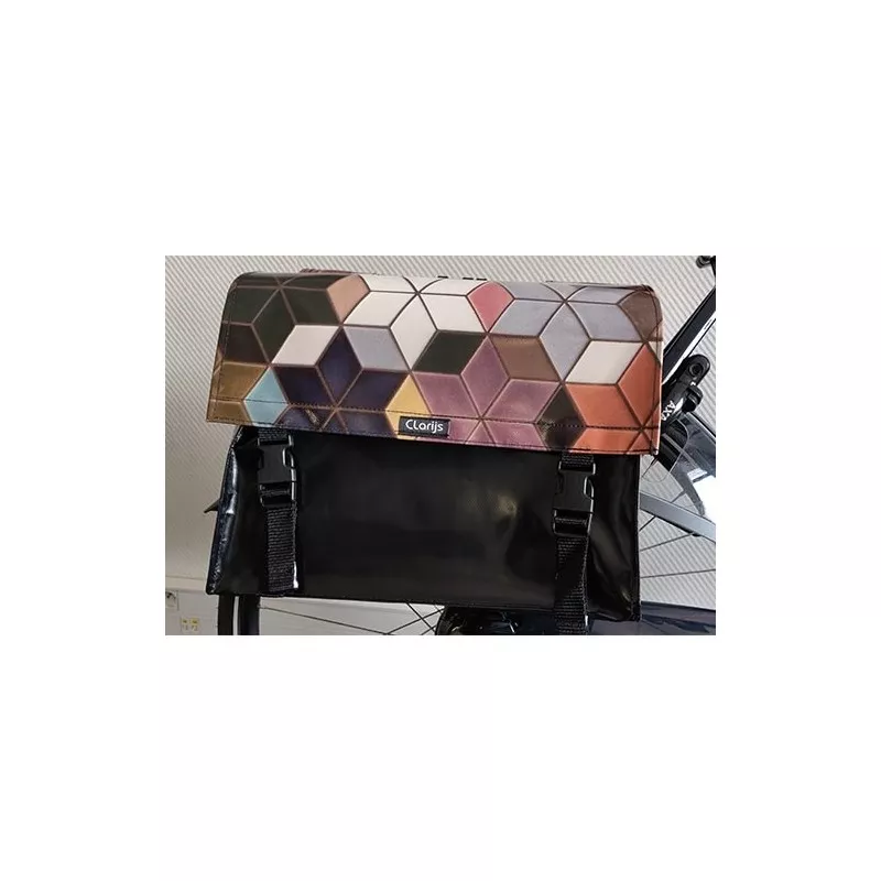 SACOCHE VÉLO DOUBLE CUBES CLARIJS 10 SACOCHE VÉLO DOUBLE CUBES CLARIJS – Image 8